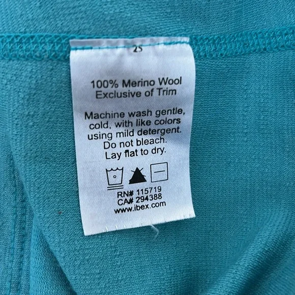 Ibex merino wool quarter zip pullover long sleeve - Picture 6 of 6